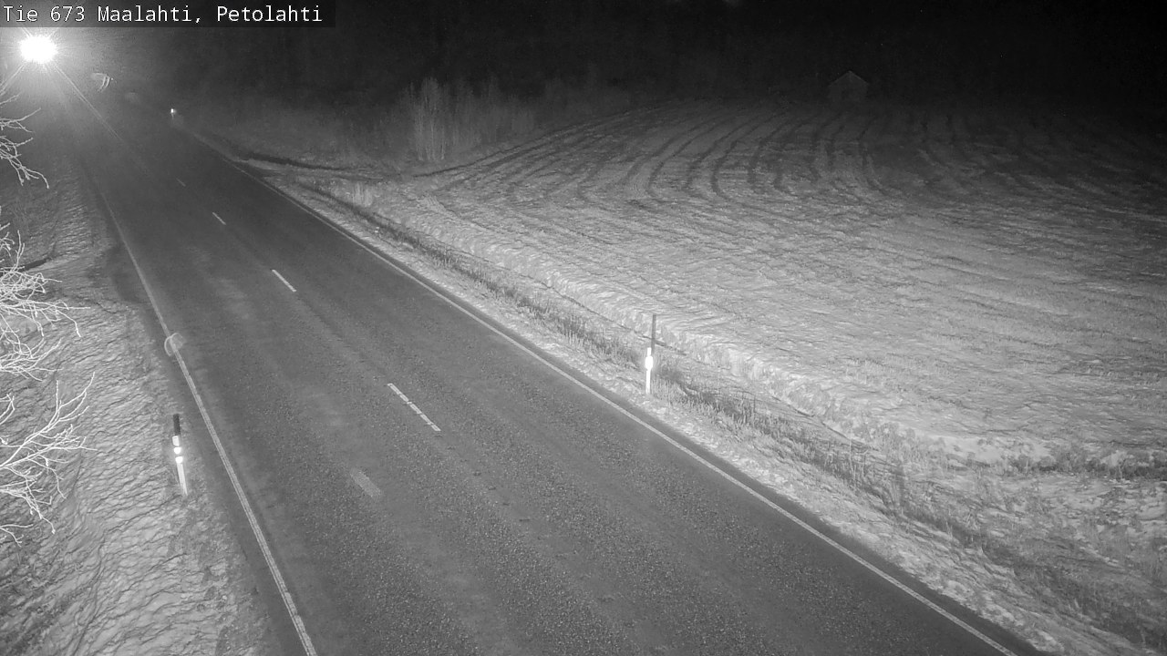 Weather Camera Image Väg 673 Malax, Petalax, Maalahti, Pohjanmaa
