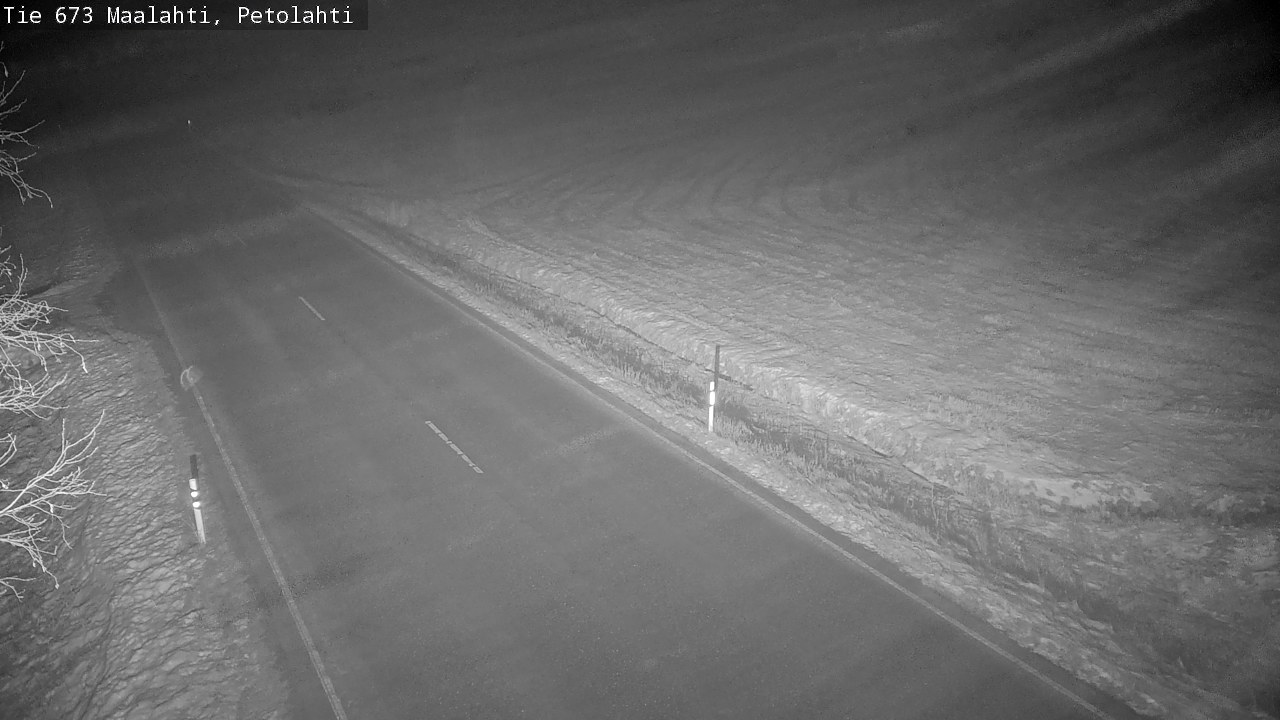 Weather Camera Image Väg 673 Malax, Petalax, Maalahti, Pohjanmaa