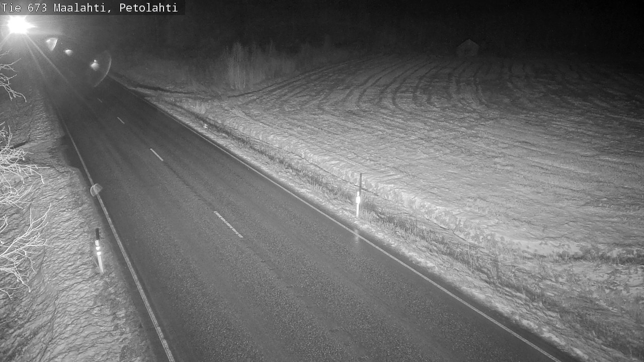 Weather Camera Image Väg 673 Malax, Petalax, Maalahti, Pohjanmaa