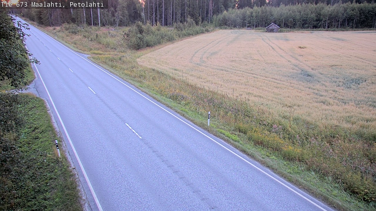 Weather Camera Image Road 673 Maalahti, Petolahti, Maalahti, Pohjanmaa
