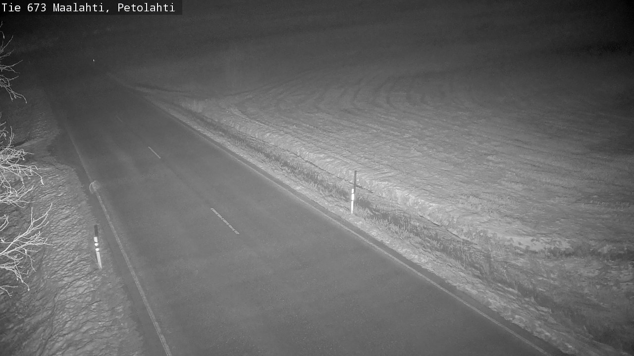 Weather Camera Image Väg 673 Malax, Petalax, Maalahti, Pohjanmaa