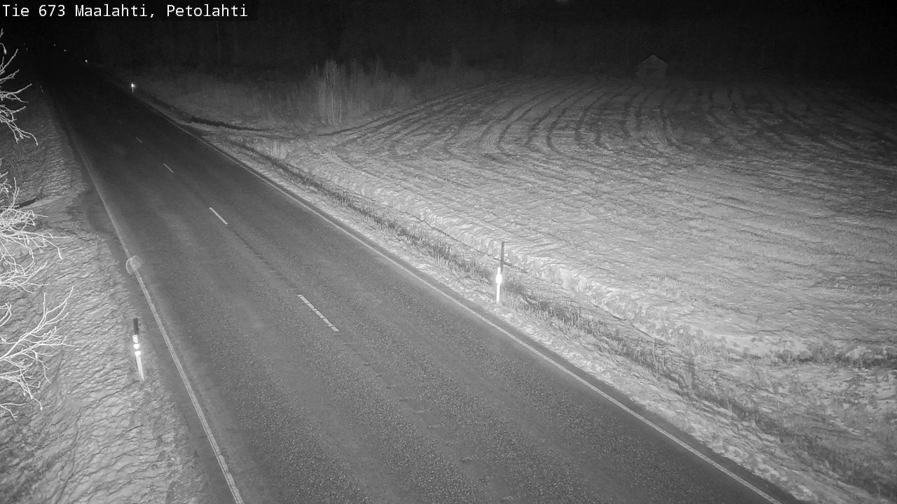 Weather Camera Image Väg 673 Malax, Petalax, Maalahti, Pohjanmaa