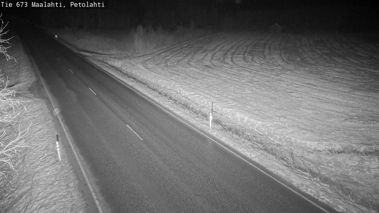 Weather Camera Image Väg 673 Malax, Petalax, Maalahti, Pohjanmaa