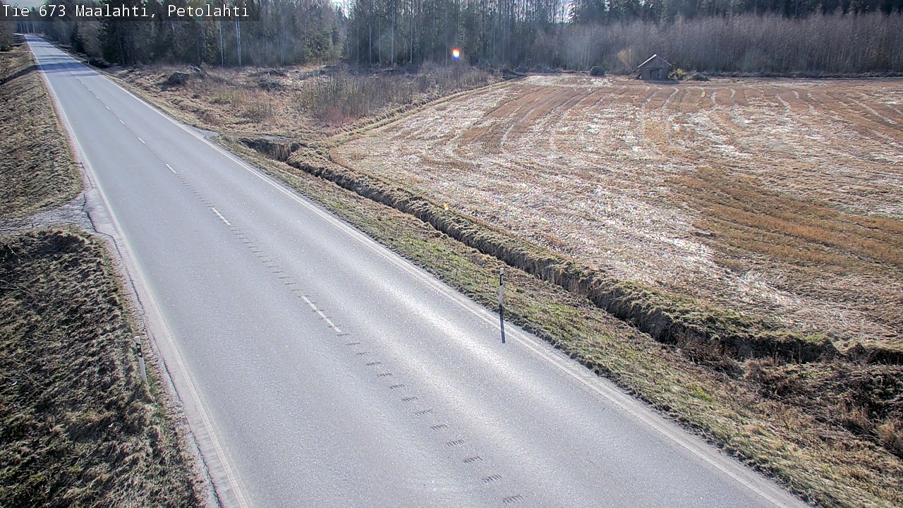 Weather Camera Image Väg 673 Malax, Petalax, Maalahti, Pohjanmaa