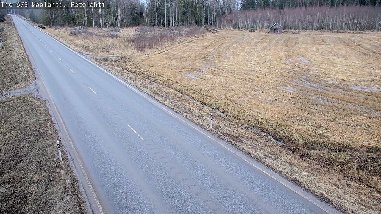 Weather Camera Image Väg 673 Malax, Petalax, Maalahti, Pohjanmaa
