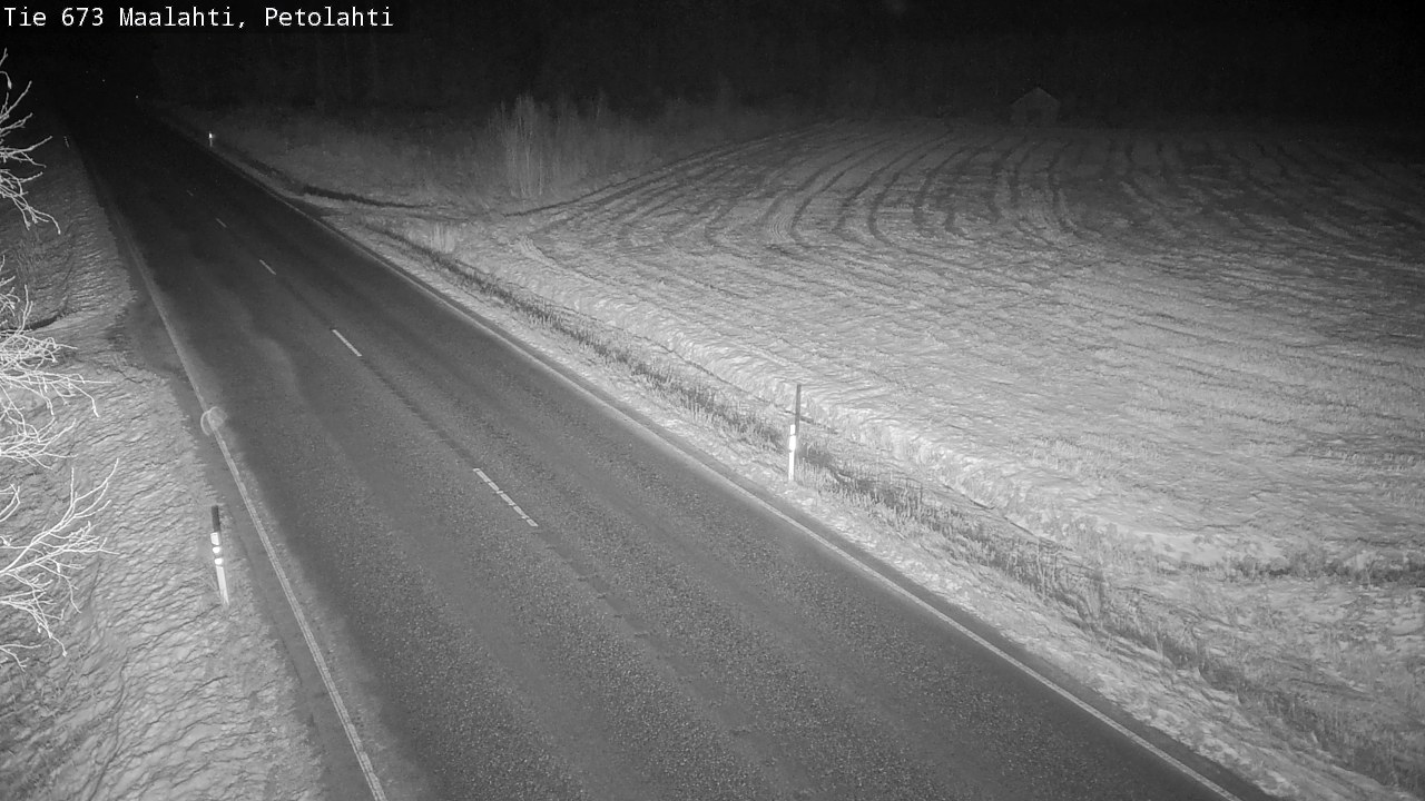 Weather Camera Image Väg 673 Malax, Petalax, Maalahti, Pohjanmaa