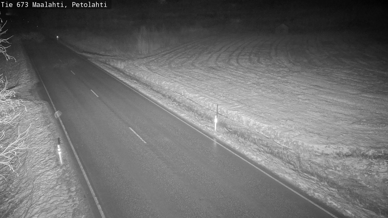 Weather Camera Image Väg 673 Malax, Petalax, Maalahti, Pohjanmaa