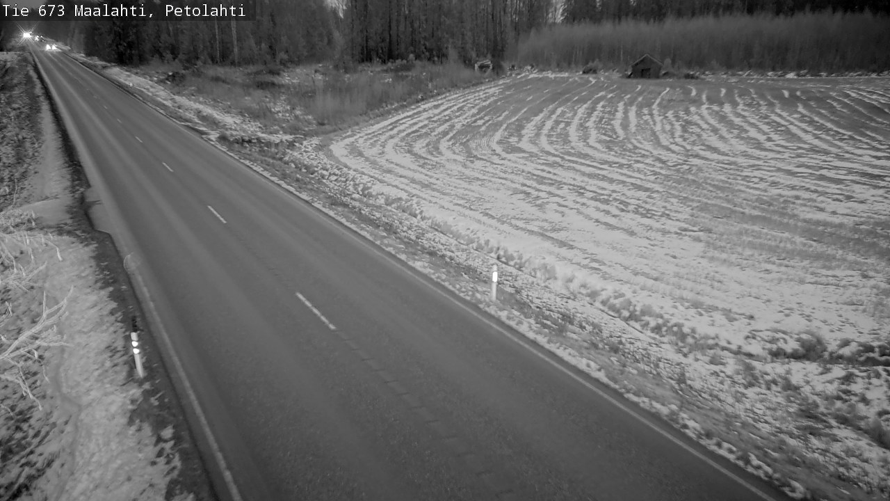 Weather Camera Image Väg 673 Malax, Petalax, Maalahti, Pohjanmaa