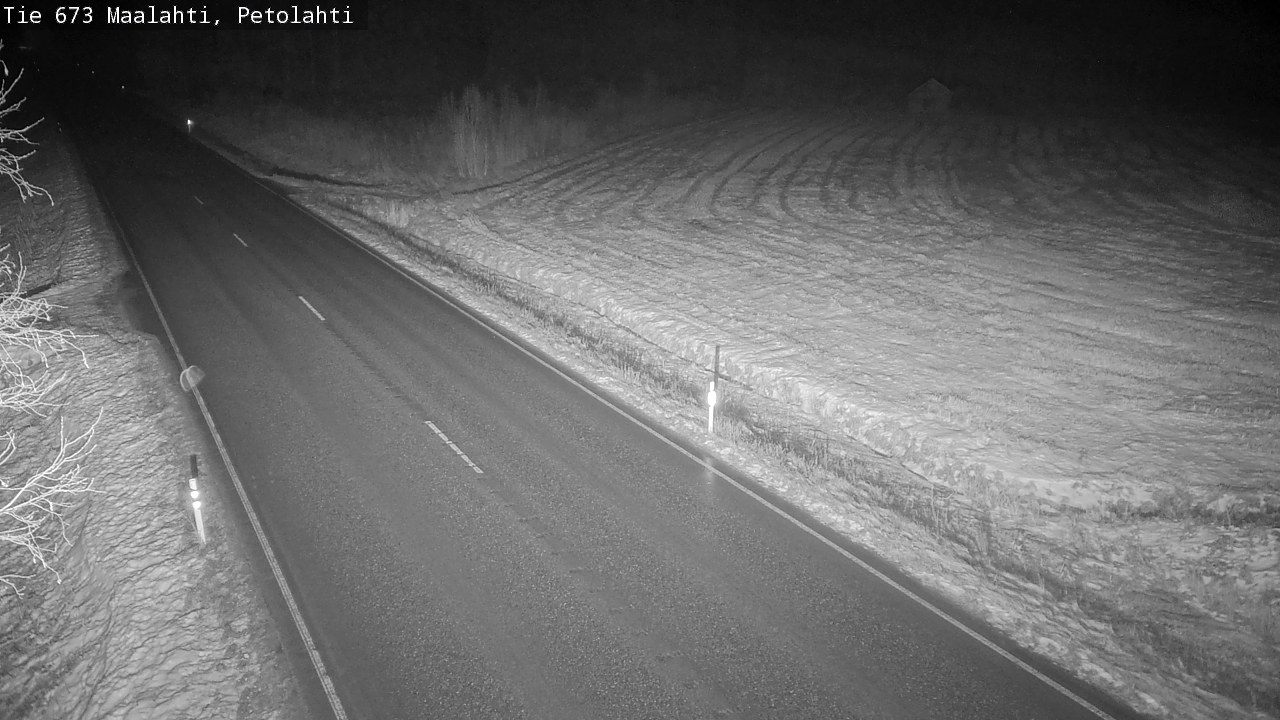Weather Camera Image Väg 673 Malax, Petalax, Maalahti, Pohjanmaa