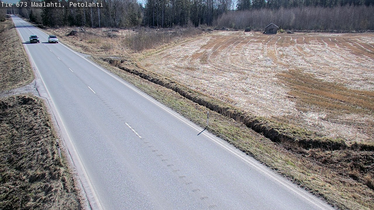 Weather Camera Image Väg 673 Malax, Petalax, Maalahti, Pohjanmaa