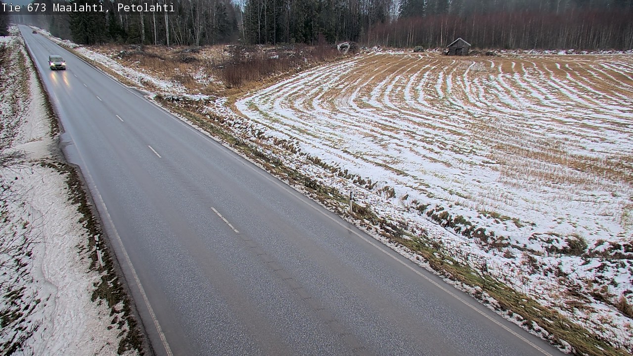 Weather Camera Image Väg 673 Malax, Petalax, Maalahti, Pohjanmaa