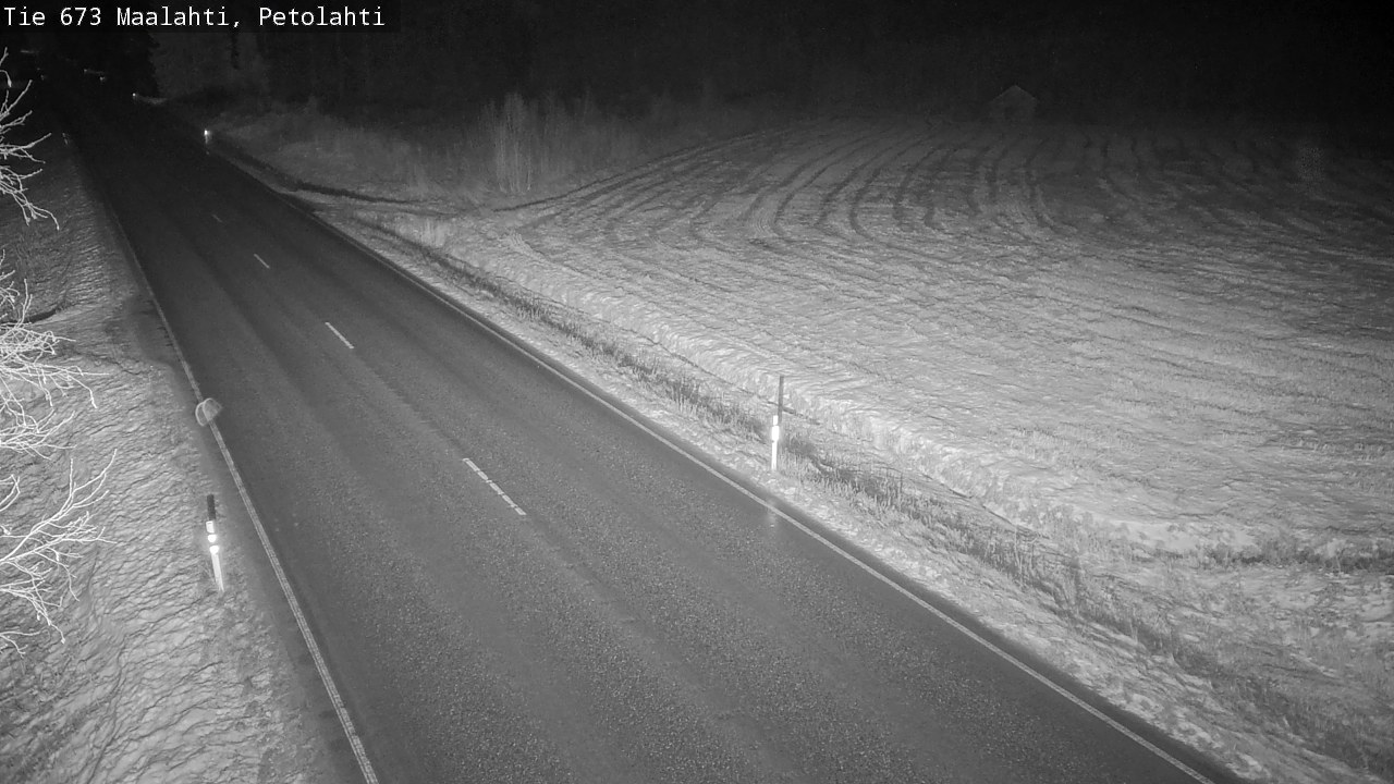 Weather Camera Image Väg 673 Malax, Petalax, Maalahti, Pohjanmaa