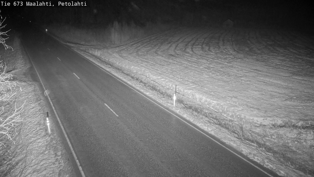 Weather Camera Image Väg 673 Malax, Petalax, Maalahti, Pohjanmaa