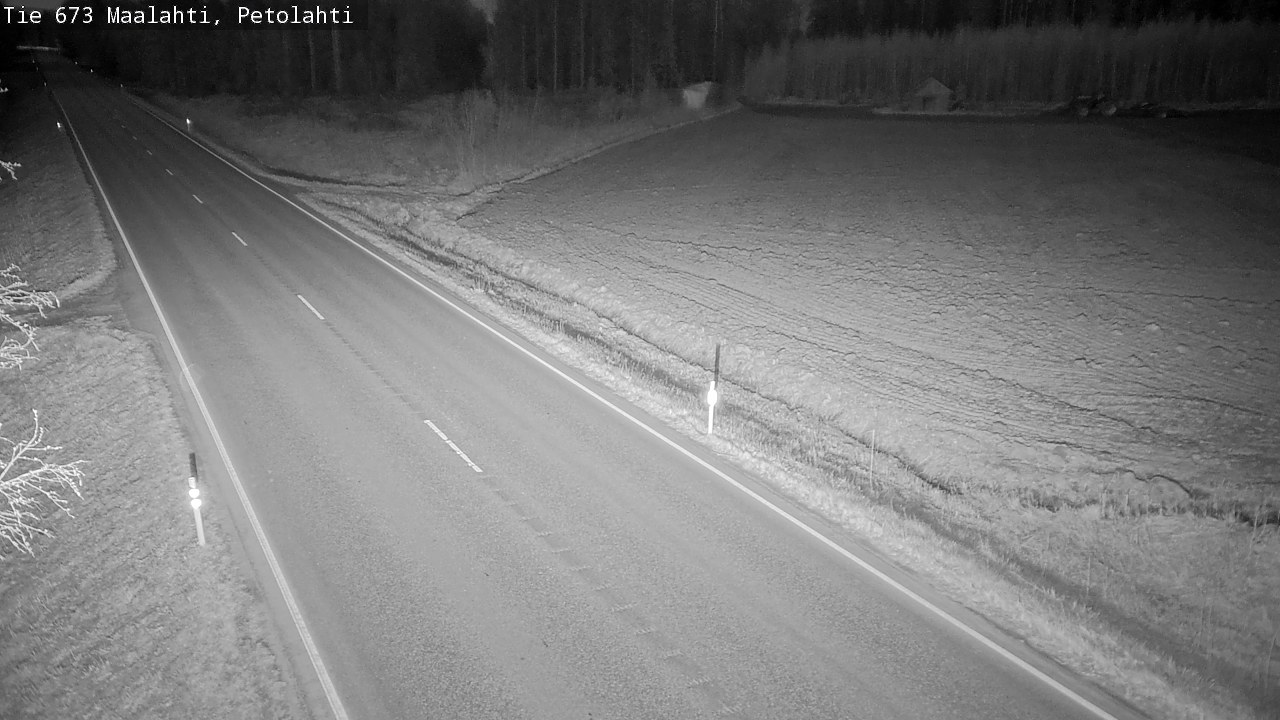 Weather Camera Image Väg 673 Malax, Petalax, Maalahti, Pohjanmaa