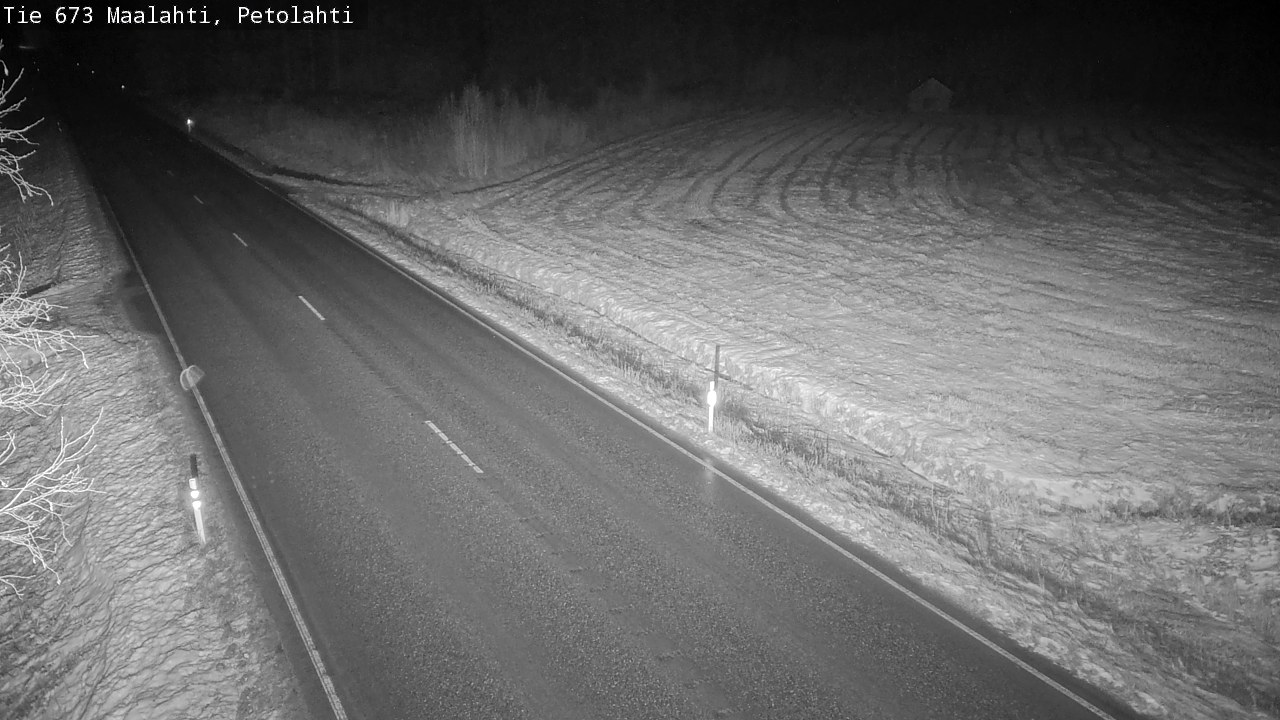 Weather Camera Image Väg 673 Malax, Petalax, Maalahti, Pohjanmaa
