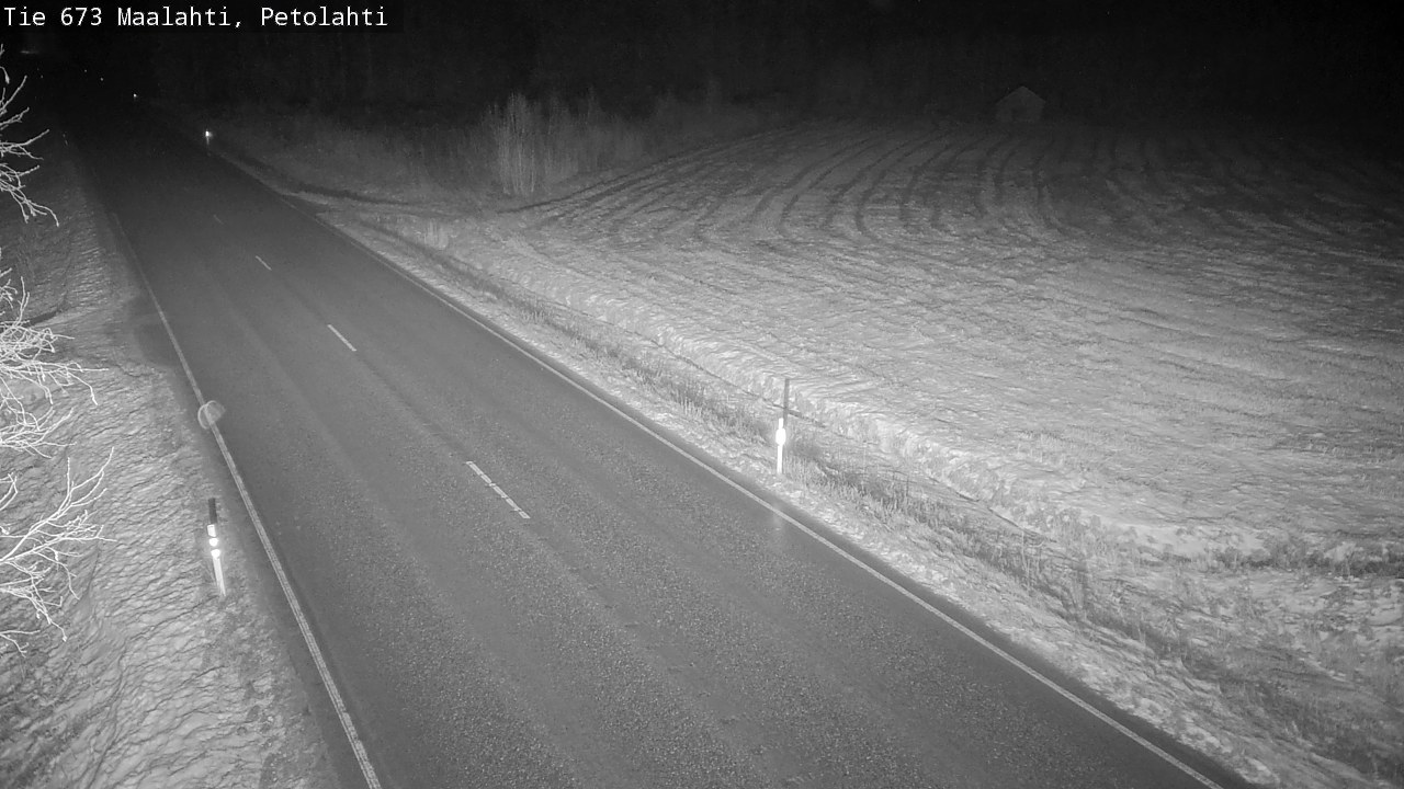 Weather Camera Image Väg 673 Malax, Petalax, Maalahti, Pohjanmaa