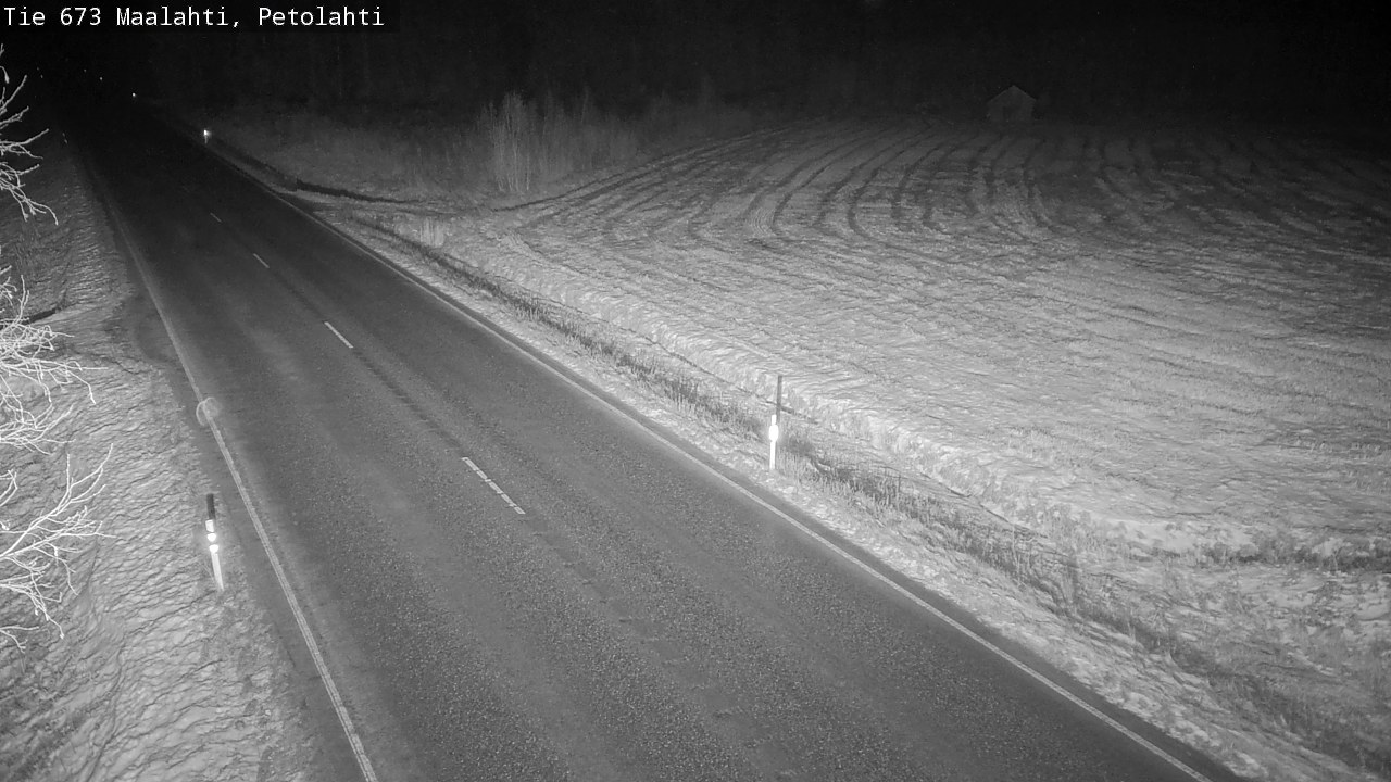 Weather Camera Image Väg 673 Malax, Petalax, Maalahti, Pohjanmaa
