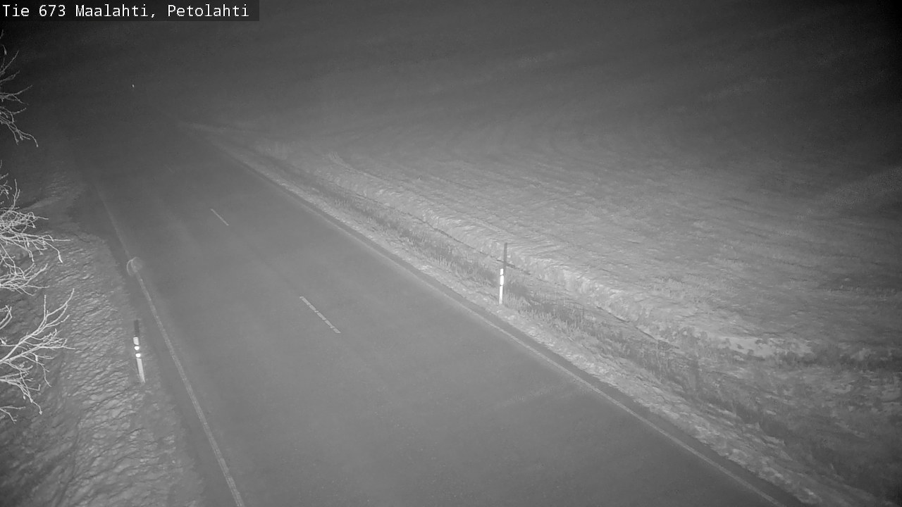 Weather Camera Image Väg 673 Malax, Petalax, Maalahti, Pohjanmaa