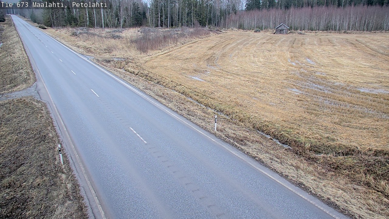 Weather Camera Image Väg 673 Malax, Petalax, Maalahti, Pohjanmaa