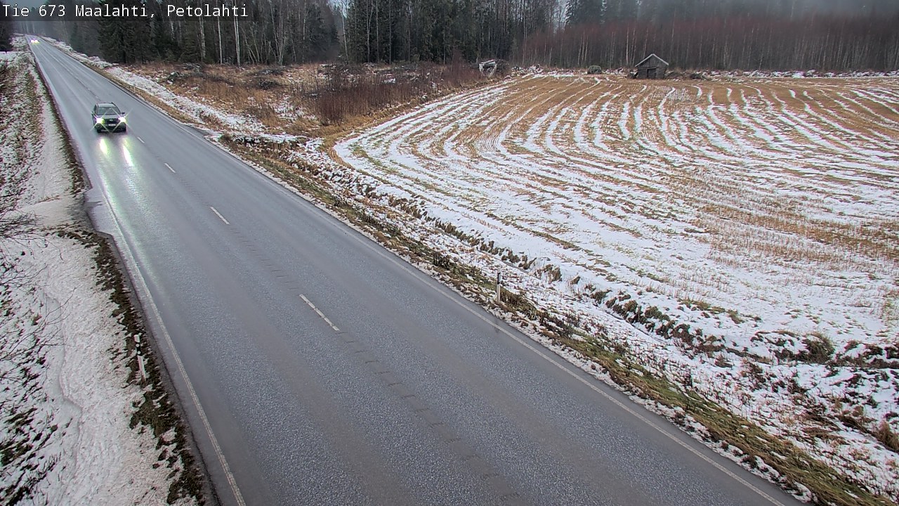 Weather Camera Image Väg 673 Malax, Petalax, Maalahti, Pohjanmaa