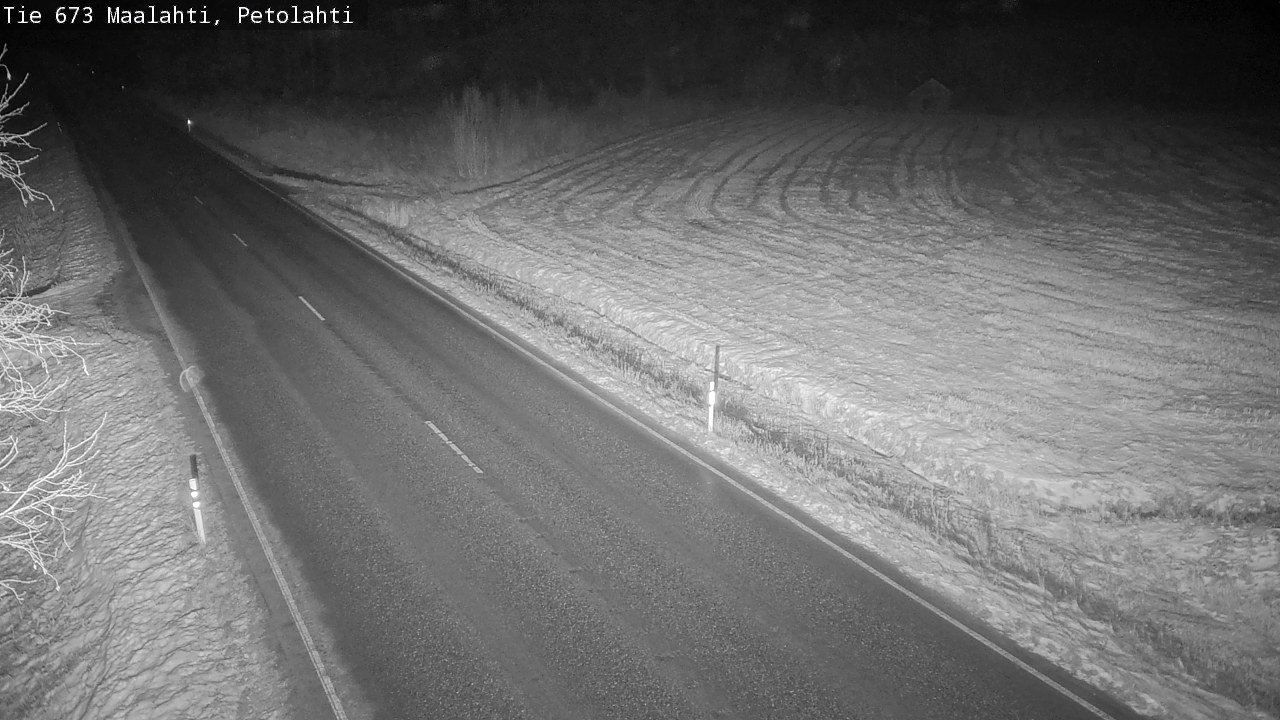 Weather Camera Image Väg 673 Malax, Petalax, Maalahti, Pohjanmaa
