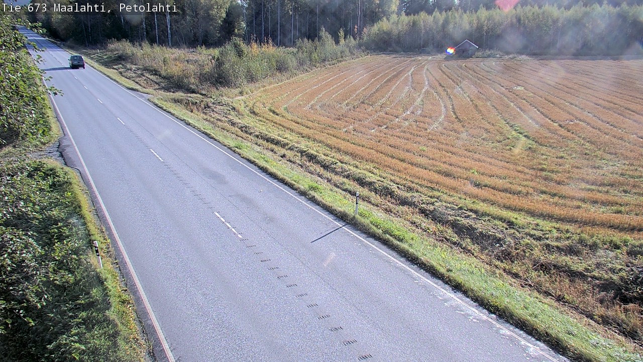 Weather Camera Image Väg 673 Malax, Petalax, Maalahti, Pohjanmaa