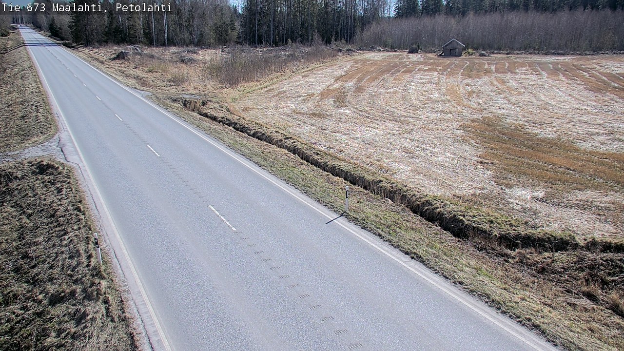 Weather Camera Image Väg 673 Malax, Petalax, Maalahti, Pohjanmaa
