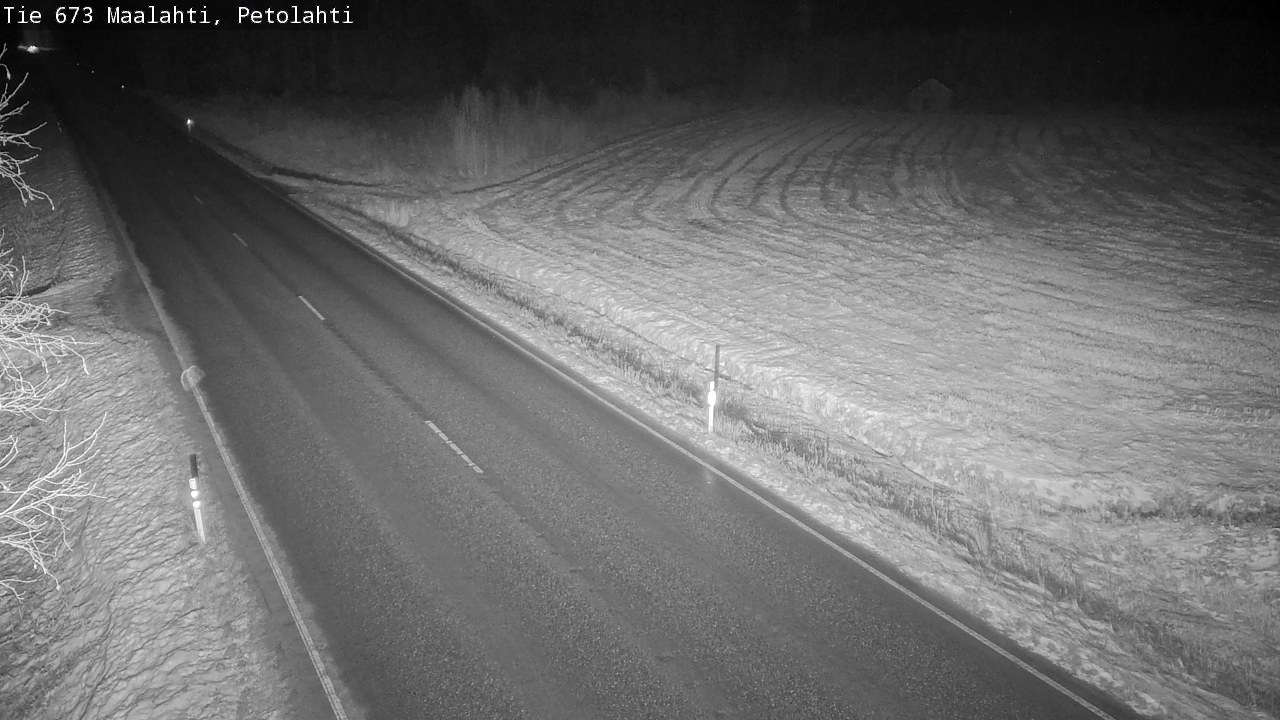 Weather Camera Image Väg 673 Malax, Petalax, Maalahti, Pohjanmaa