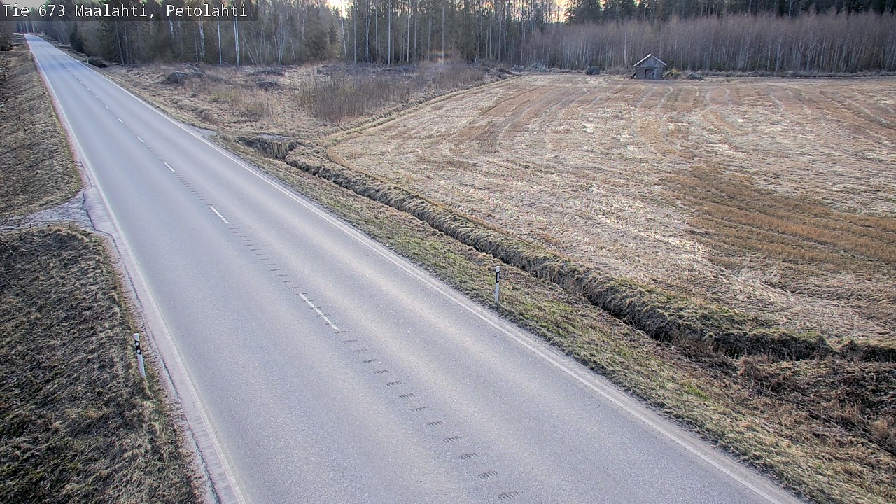 Weather Camera Image Väg 673 Malax, Petalax, Maalahti, Pohjanmaa