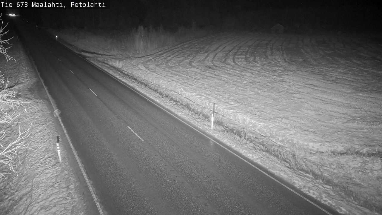 Weather Camera Image Väg 673 Malax, Petalax, Maalahti, Pohjanmaa