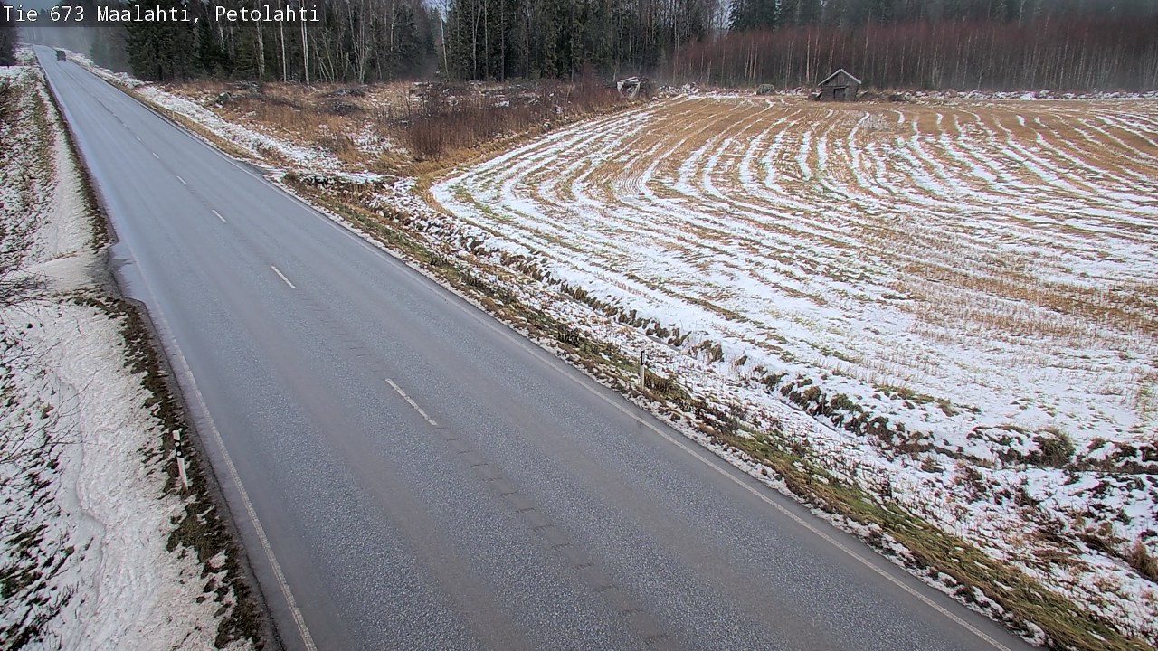 Weather Camera Image Väg 673 Malax, Petalax, Maalahti, Pohjanmaa