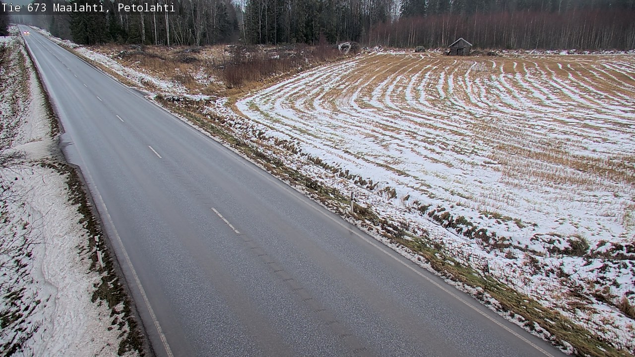 Weather Camera Image Väg 673 Malax, Petalax, Maalahti, Pohjanmaa