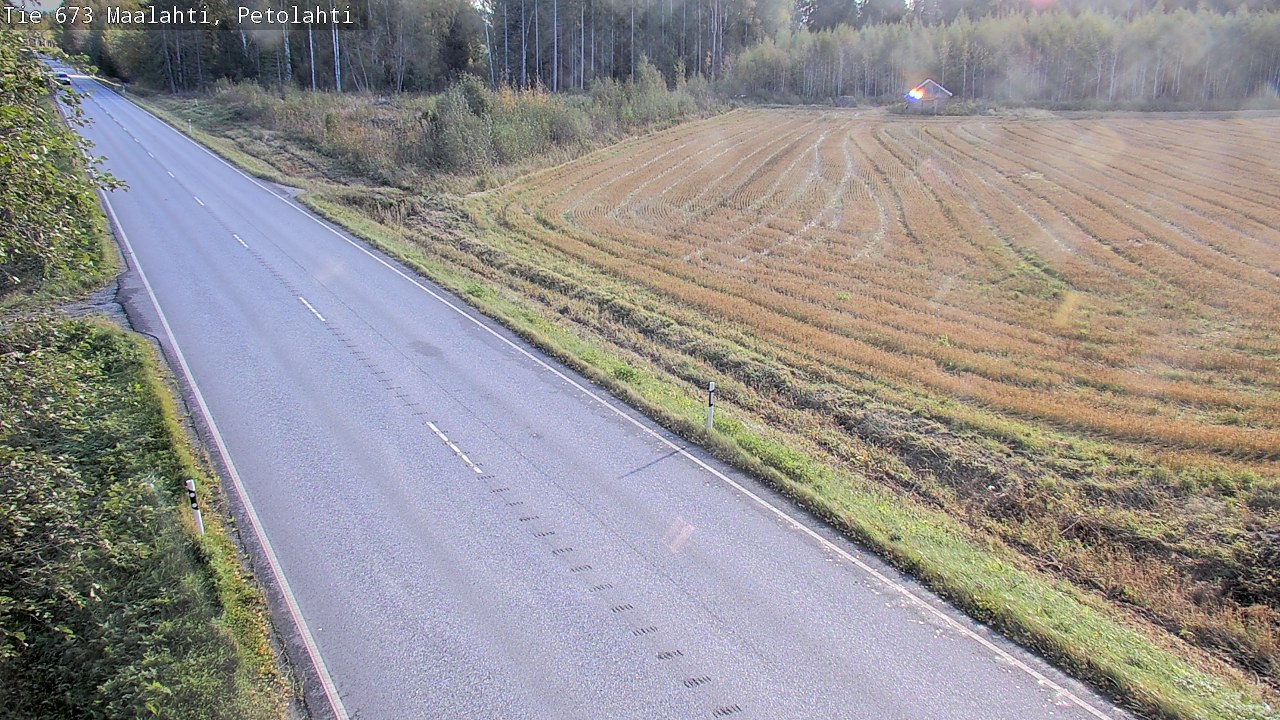Weather Camera Image Väg 673 Malax, Petalax, Maalahti, Pohjanmaa