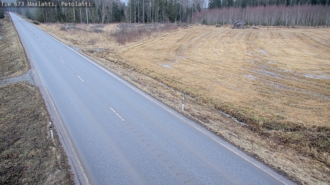 Weather Camera Image Väg 673 Malax, Petalax, Maalahti, Pohjanmaa