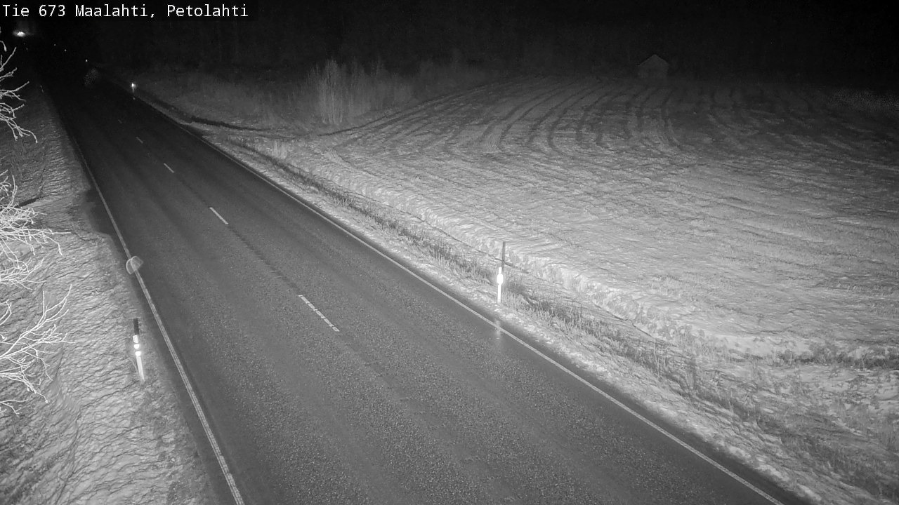Weather Camera Image Väg 673 Malax, Petalax, Maalahti, Pohjanmaa