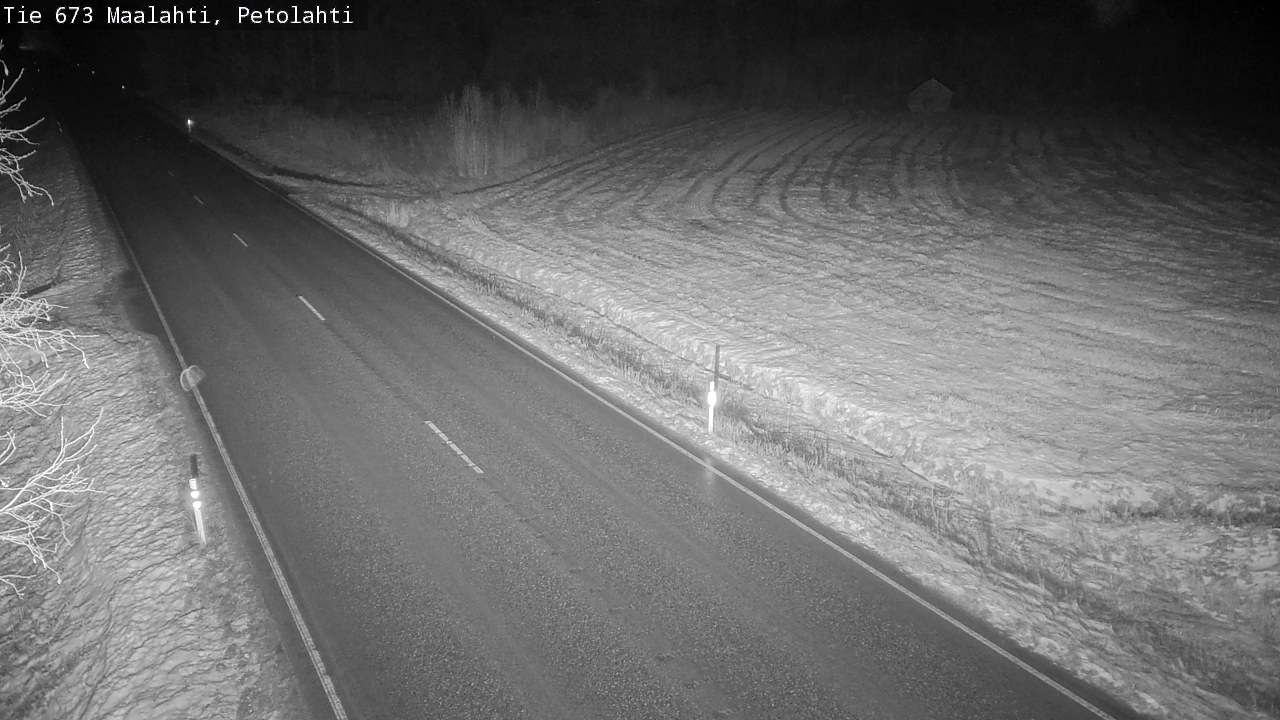 Weather Camera Image Väg 673 Malax, Petalax, Maalahti, Pohjanmaa