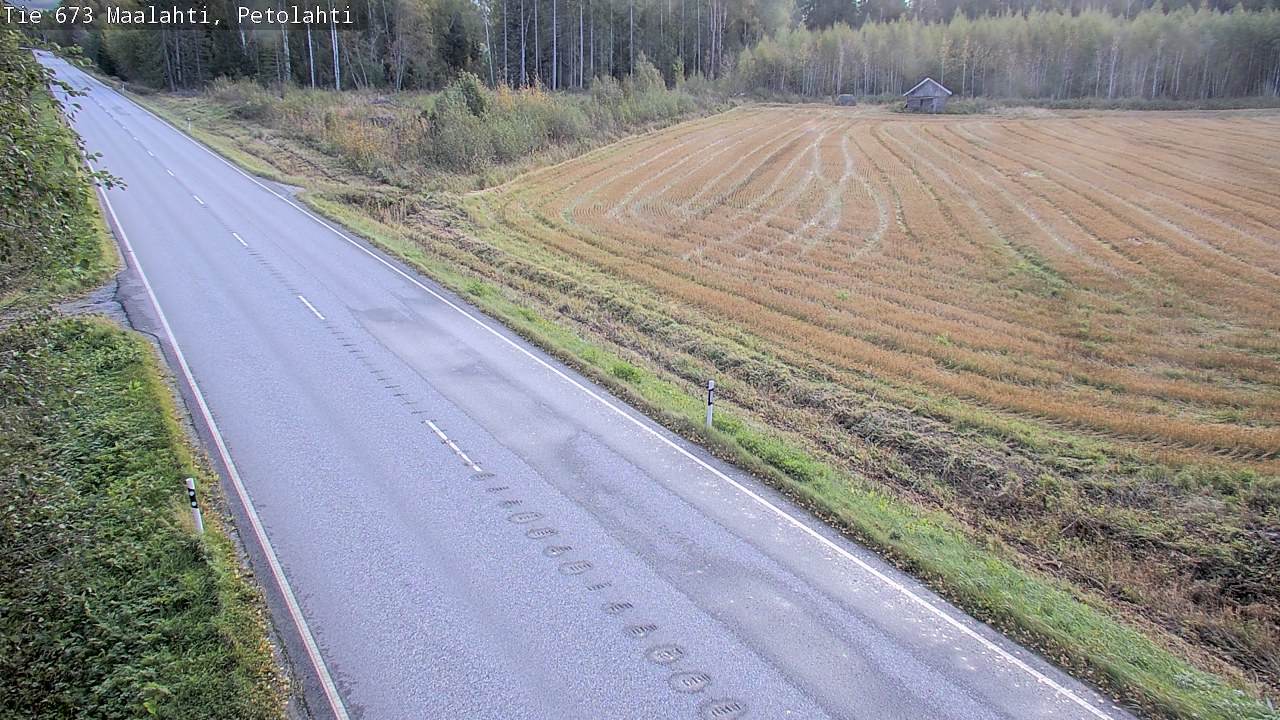 Weather Camera Image Väg 673 Malax, Petalax, Maalahti, Pohjanmaa