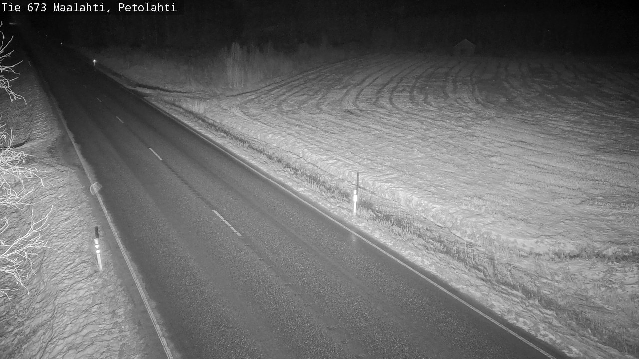 Weather Camera Image Väg 673 Malax, Petalax, Maalahti, Pohjanmaa