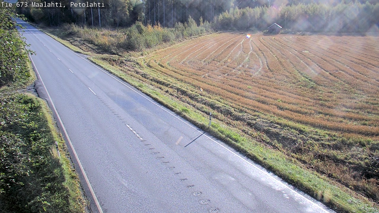 Weather Camera Image Väg 673 Malax, Petalax, Maalahti, Pohjanmaa