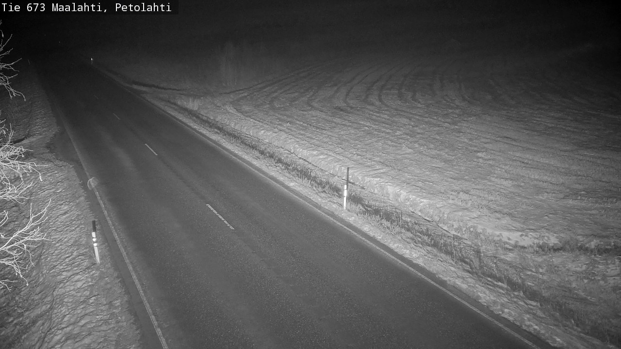 Weather Camera Image Väg 673 Malax, Petalax, Maalahti, Pohjanmaa