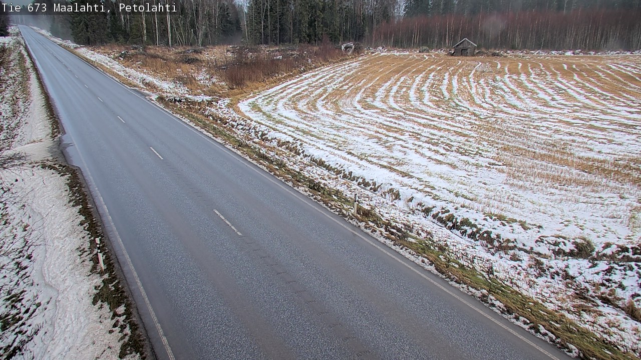 Weather Camera Image Väg 673 Malax, Petalax, Maalahti, Pohjanmaa