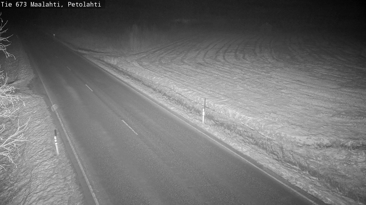 Weather Camera Image Väg 673 Malax, Petalax, Maalahti, Pohjanmaa