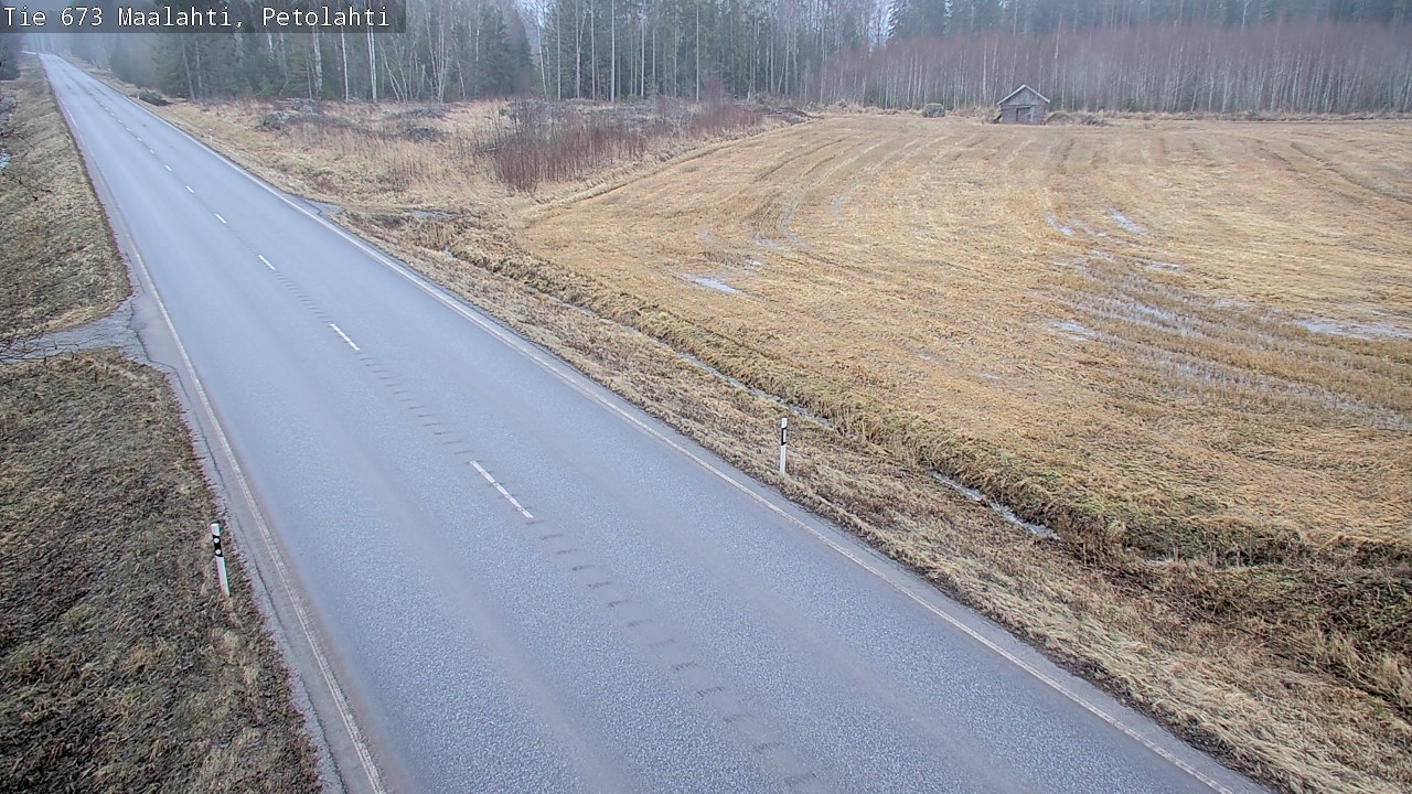 Weather Camera Image Väg 673 Malax, Petalax, Maalahti, Pohjanmaa