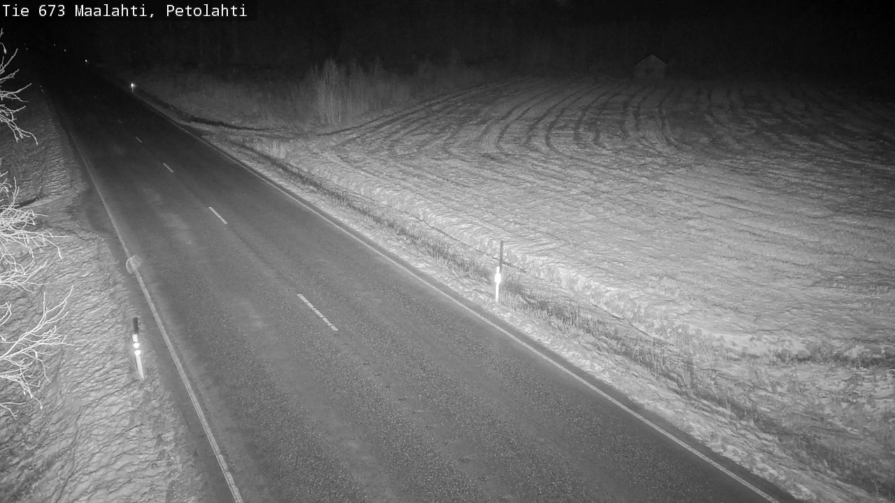 Weather Camera Image Väg 673 Malax, Petalax, Maalahti, Pohjanmaa