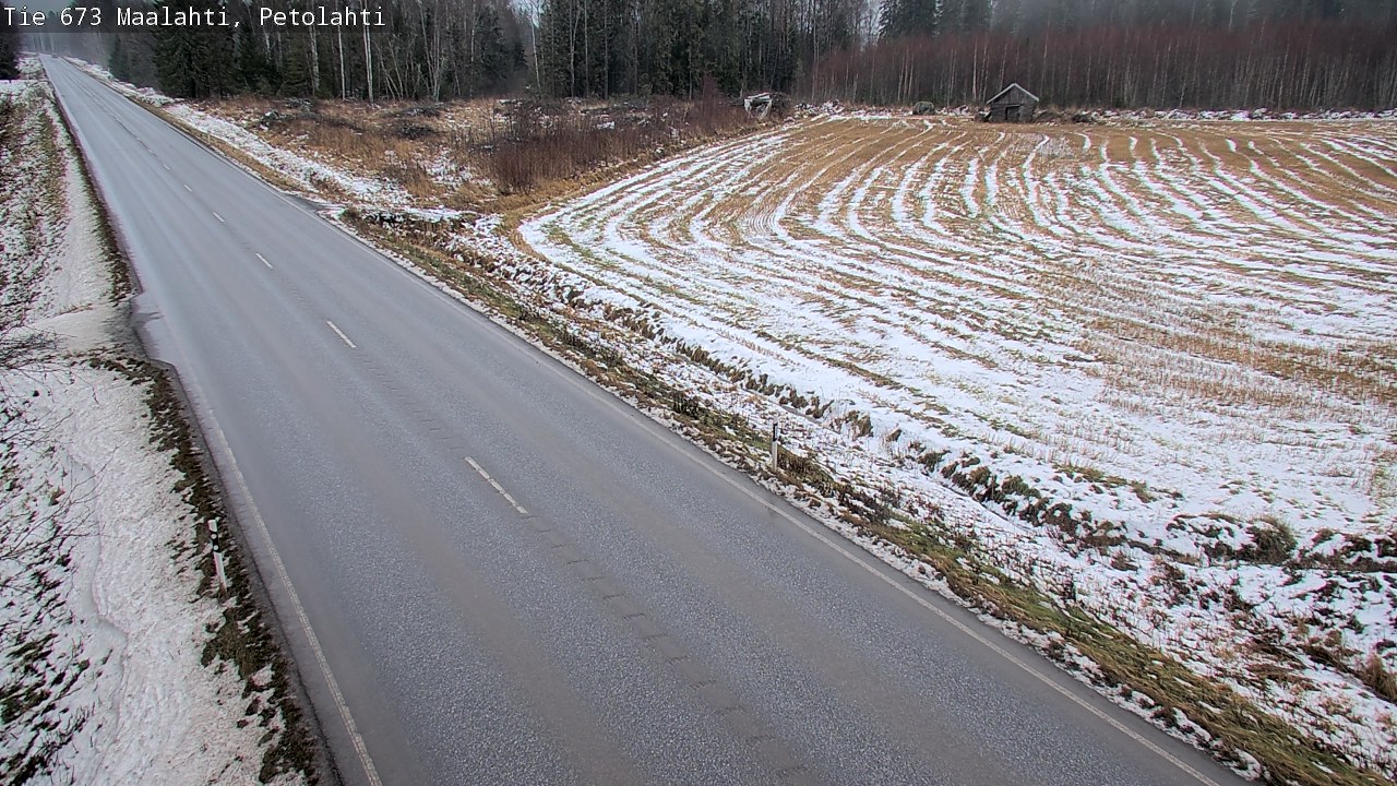 Weather Camera Image Väg 673 Malax, Petalax, Maalahti, Pohjanmaa