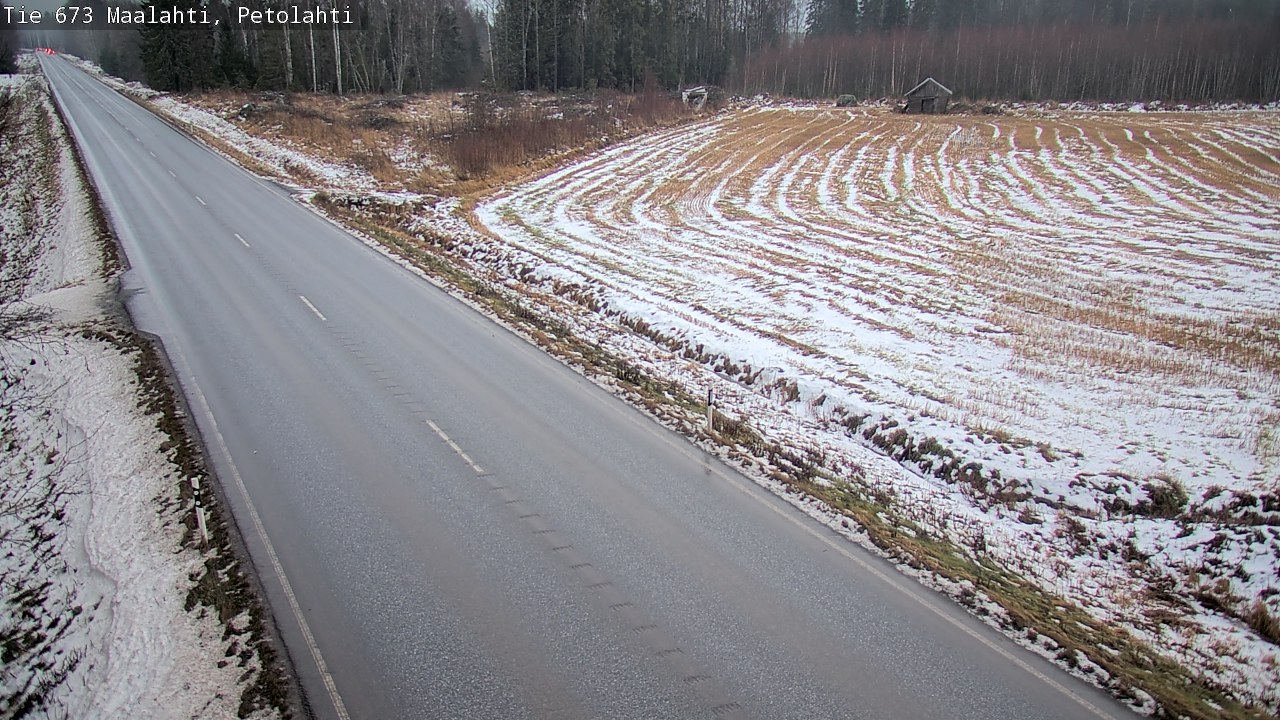 Weather Camera Image Väg 673 Malax, Petalax, Maalahti, Pohjanmaa