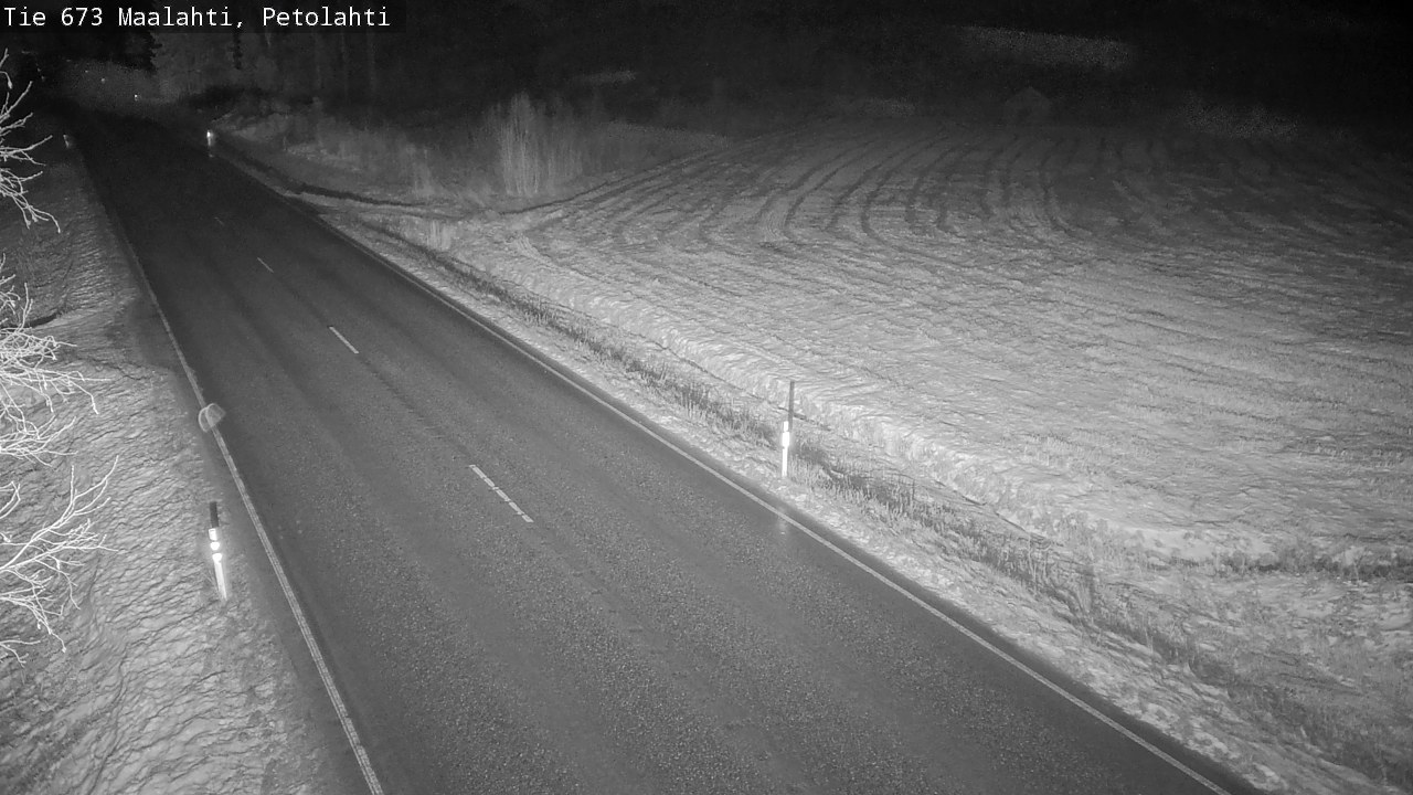 Weather Camera Image Väg 673 Malax, Petalax, Maalahti, Pohjanmaa