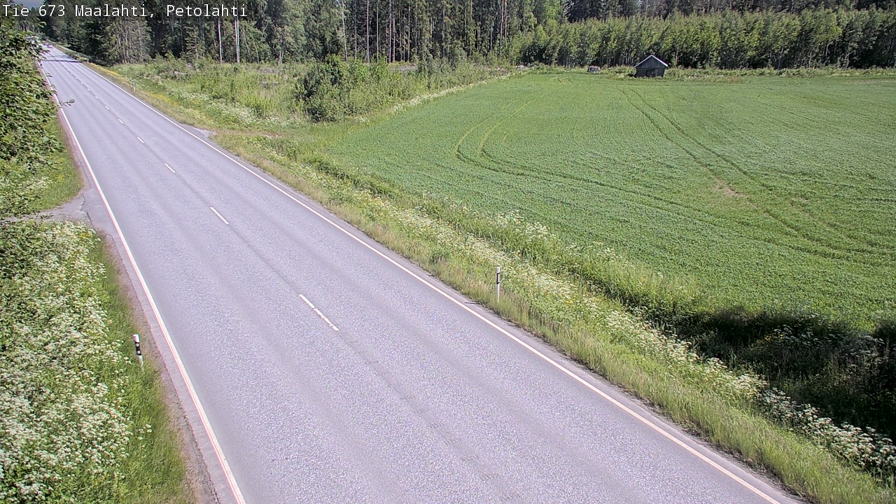 Weather Camera Image Väg 673 Malax, Petalax, Maalahti, Pohjanmaa