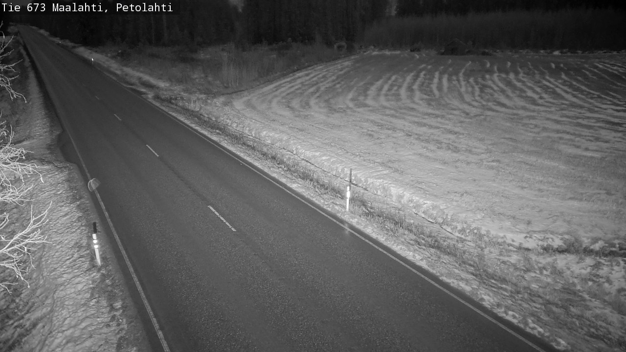 Weather Camera Image Väg 673 Malax, Petalax, Maalahti, Pohjanmaa