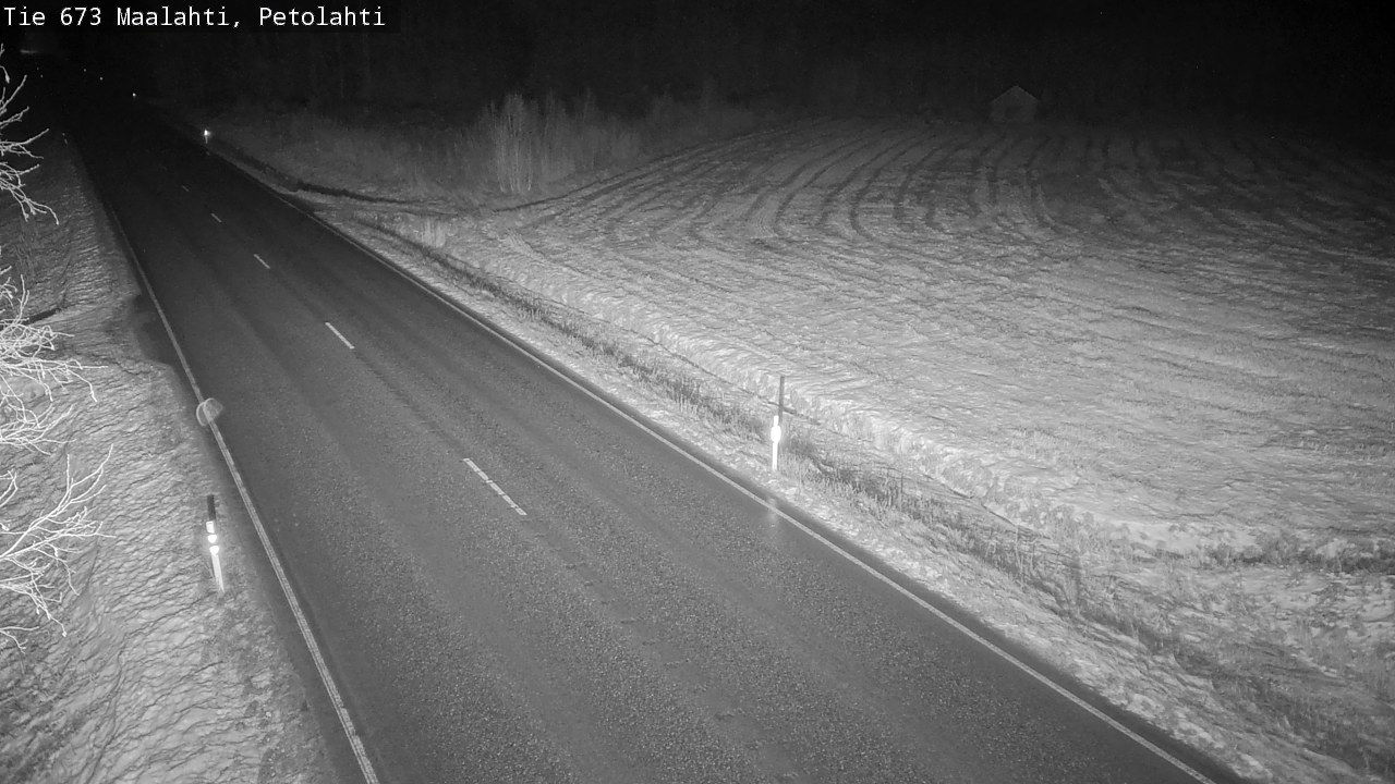 Weather Camera Image Väg 673 Malax, Petalax, Maalahti, Pohjanmaa